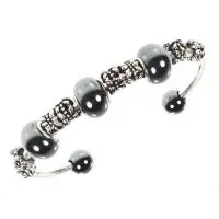 Magnetarmbånd (stål)  Charm armbånd - Stål magnet armring