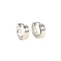 Magnet øreringe (stål) - Stål magnet øreringe