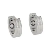 Magnet øreringe (stål) - Stål magnet øreringe