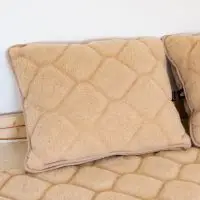 Pude (Kamel beige/brun) 50 x 60 cm - Uldhovedpude