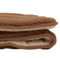 Uldmadras (Kamel beige/brun) 90 x 200 cm - Uldmadras 90 x 200 cm