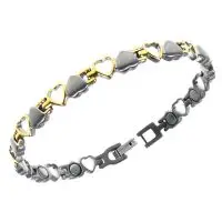 Magnetarmbånd (stål) Den store Kærlighed - Magnetankelkæde